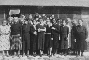 Prisoners at Gurs detention camp, from which many thousands were deported. Gurs, France, ca. April 1941. Courtesy U.S. Holocaust Museum, Washington, D.C.